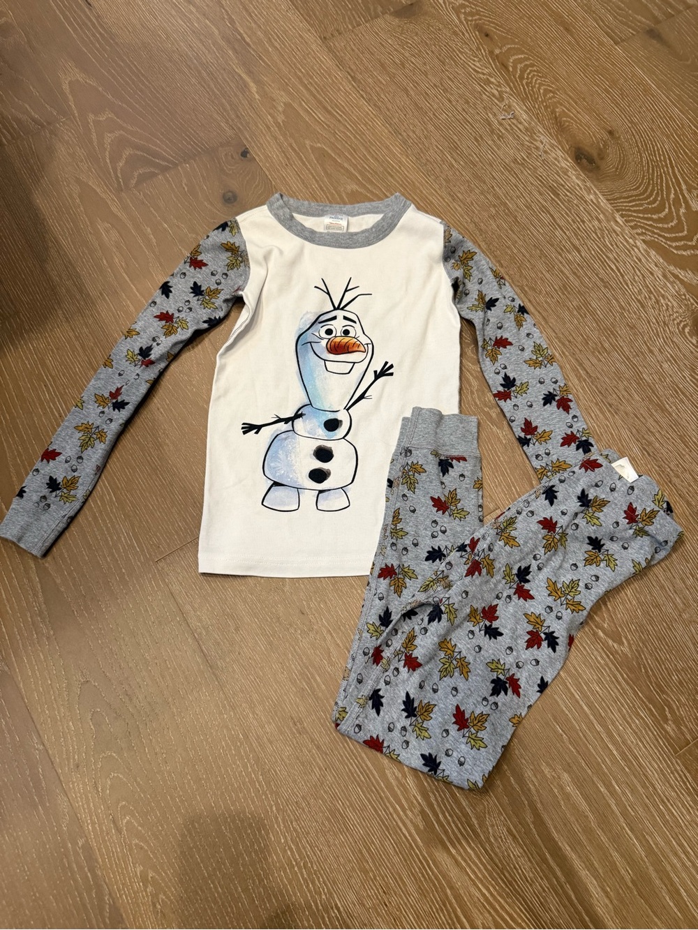 Hanna Andersson Disney Frozen II Olaf Long Sleeve Pajama Set Size 8